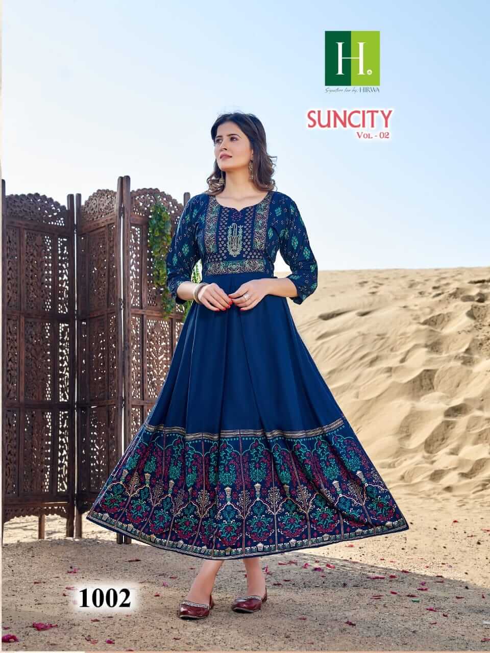 Hirwa Suncity vol 2 Plus Size Kurtis Catalog collection 6