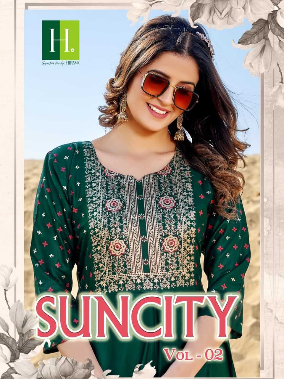 Hirwa Suncity vol 2 Plus Size Kurtis Catalog collection 1