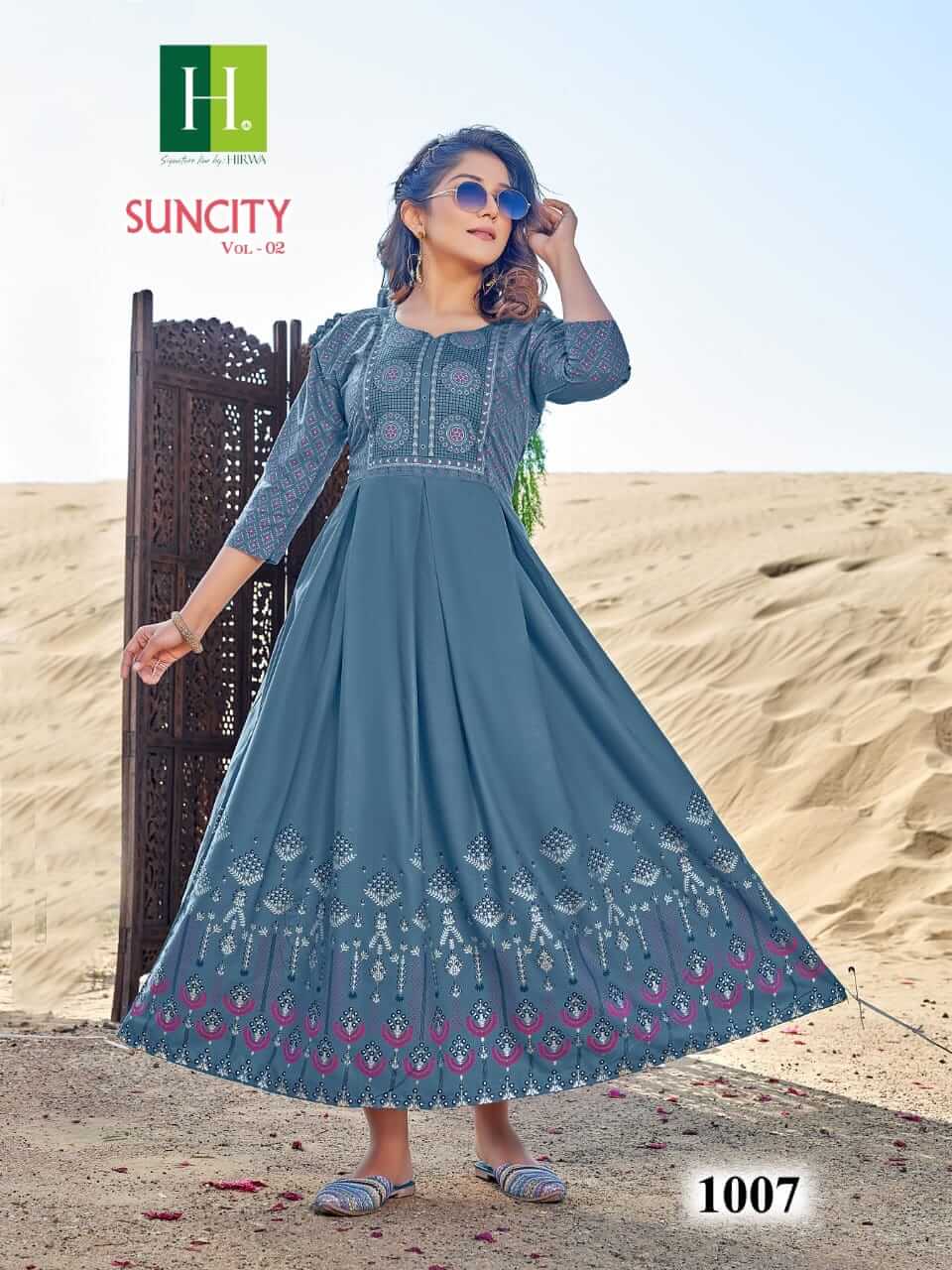 Hirwa Suncity vol 2 Plus Size Kurtis Catalog collection 11