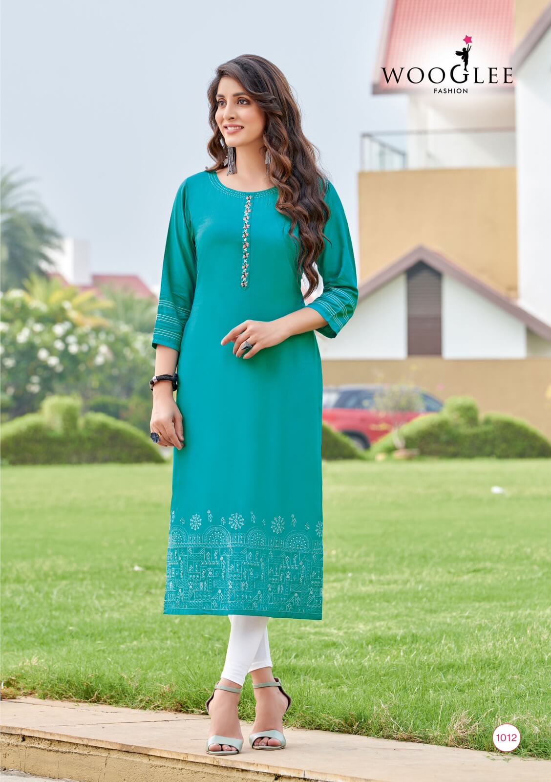 Wooglee Fashion Anurag Rayon Kurti Catalog collection 5