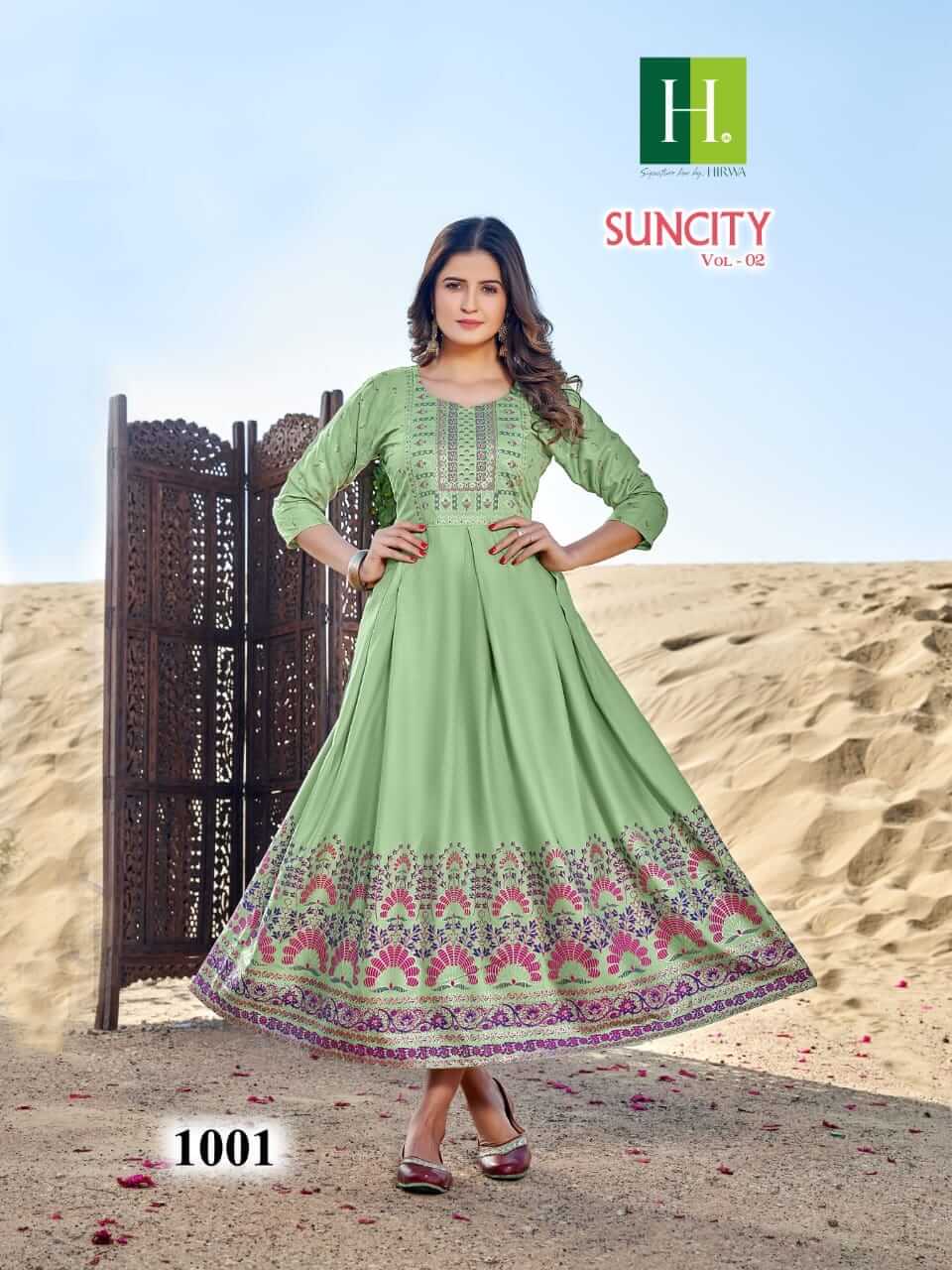 Hirwa Suncity vol 2 Plus Size Kurtis Catalog collection 4