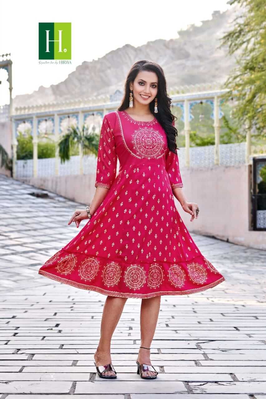 Hirwa Krystle Plus Size Kurtis Catalog collection 6