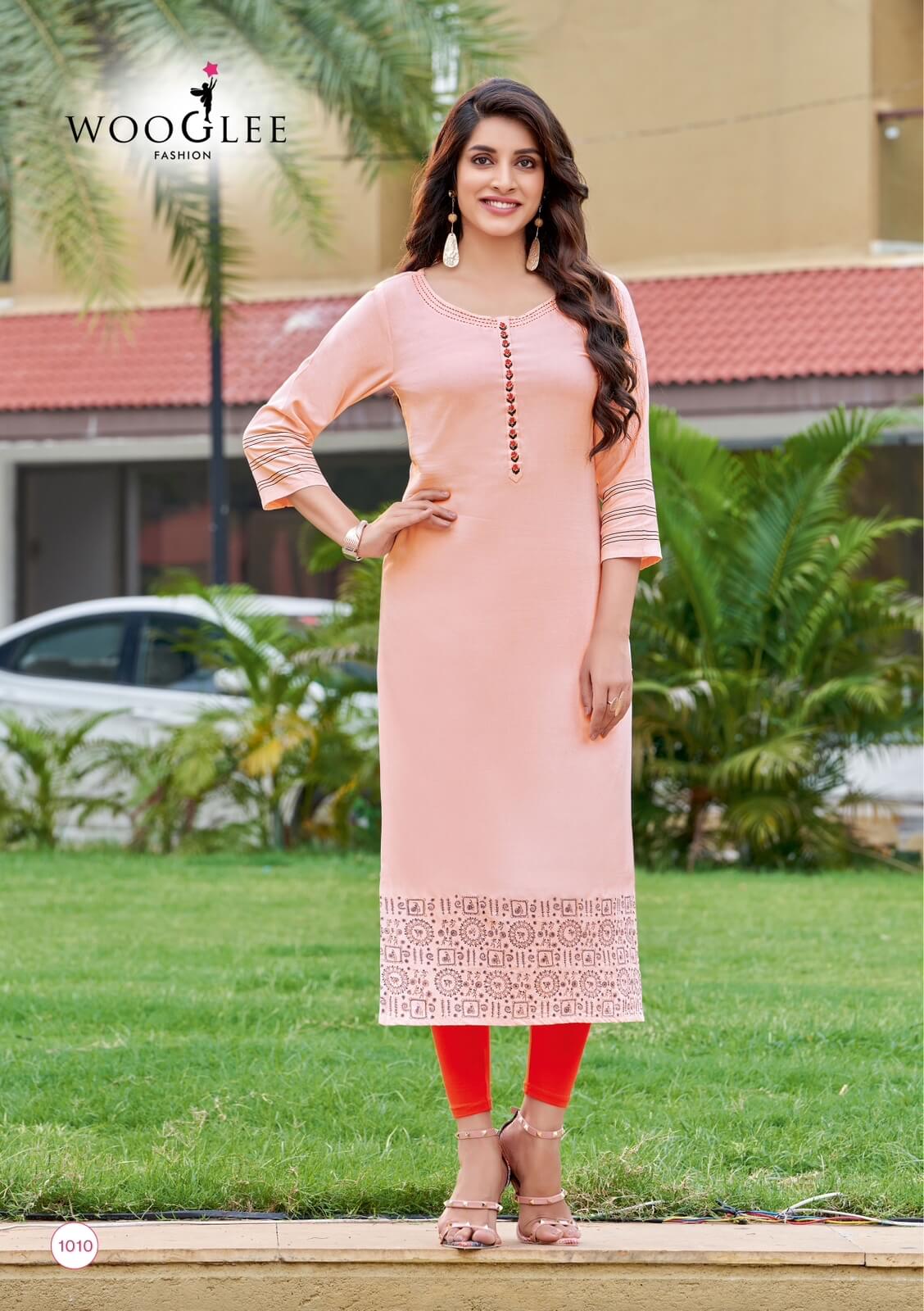 Wooglee Fashion Anurag Rayon Kurti Catalog collection 3