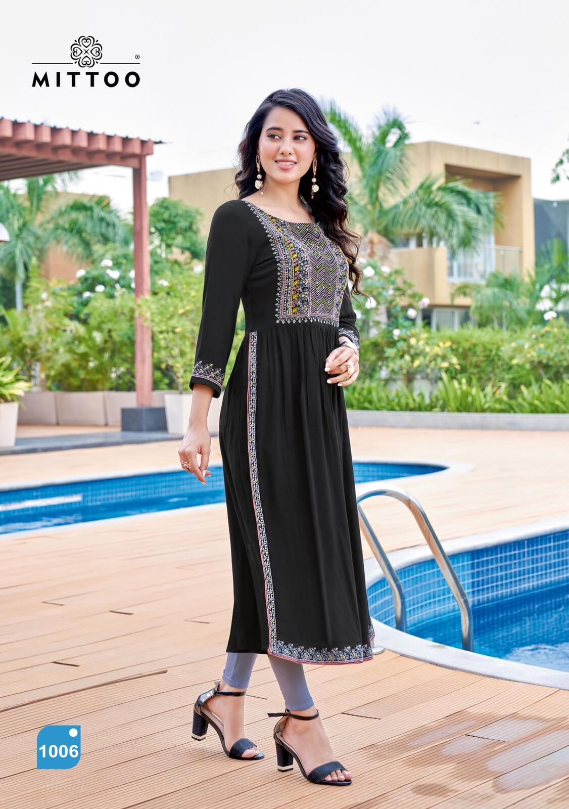Mittoo Belt Vol11 Design Series  DNo 1124 DNo 1125 DNo 1126 DNo  1127 DNo 1128 DNo 1129 Rayon Print Kurtis In Singles And Full Catalog   Belt Vol 11  Pink