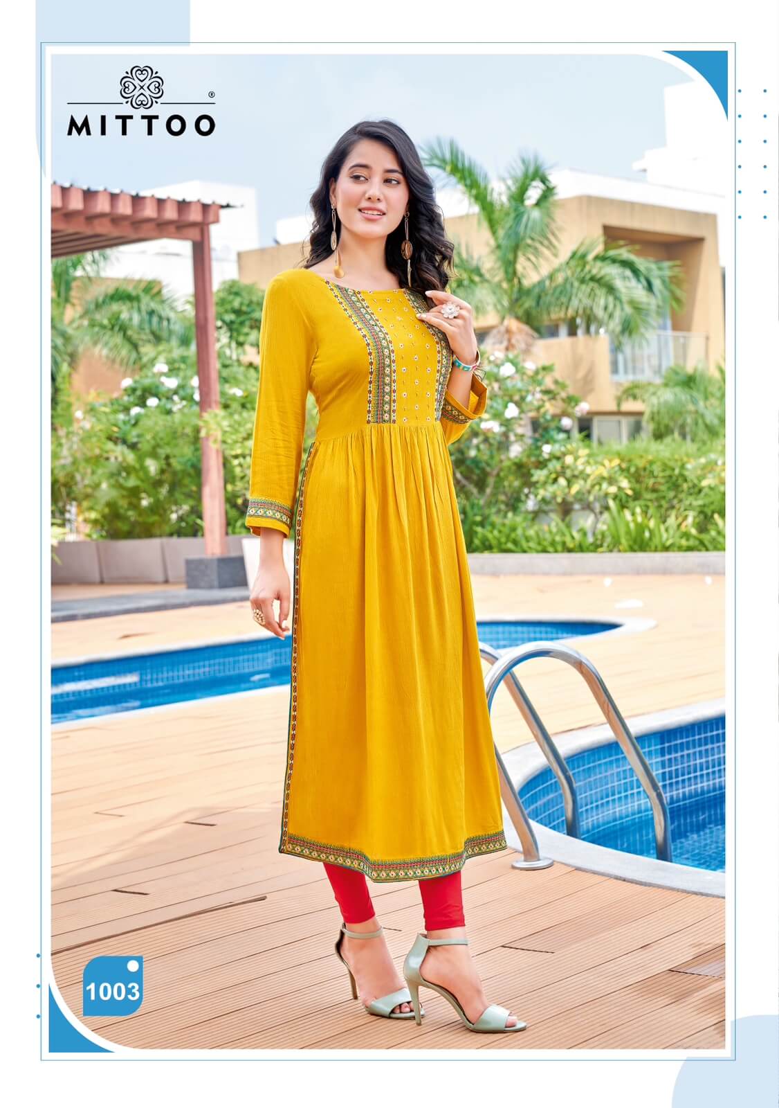 Mittoo Sargam Naira Cut Kurti Catalog collection 3