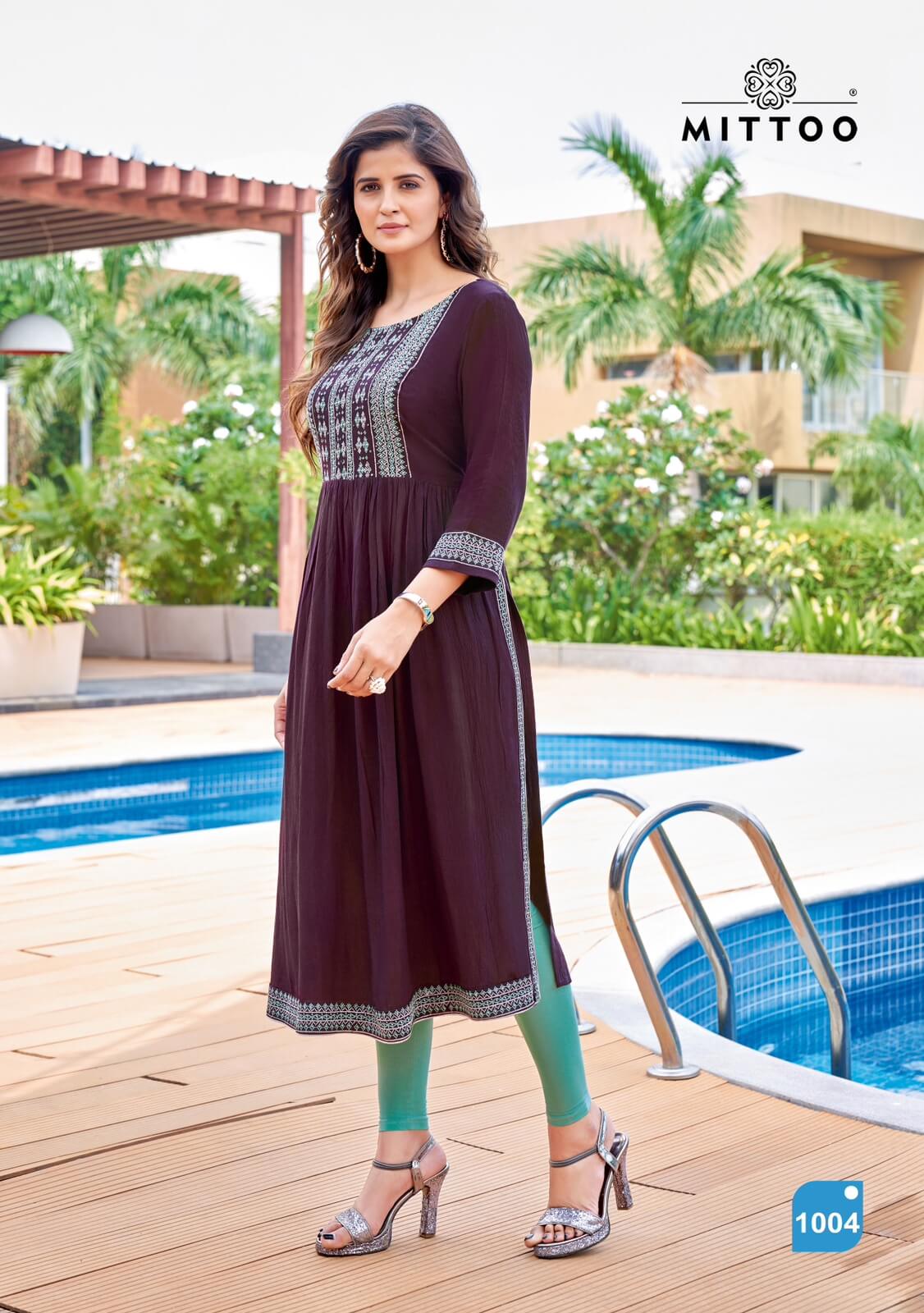 Mittoo Sargam Naira Cut Kurti Catalog collection 1