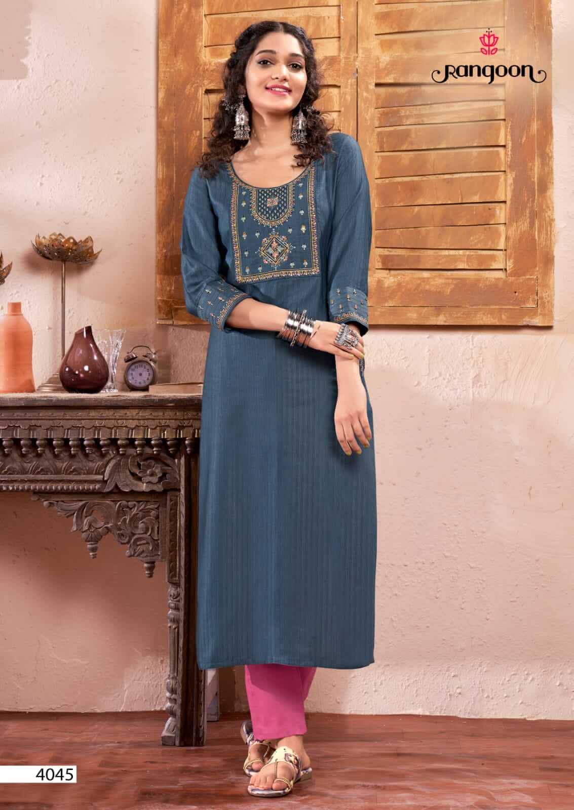 Rangoon Jashn Cotton Kurtis Catalog collection 4