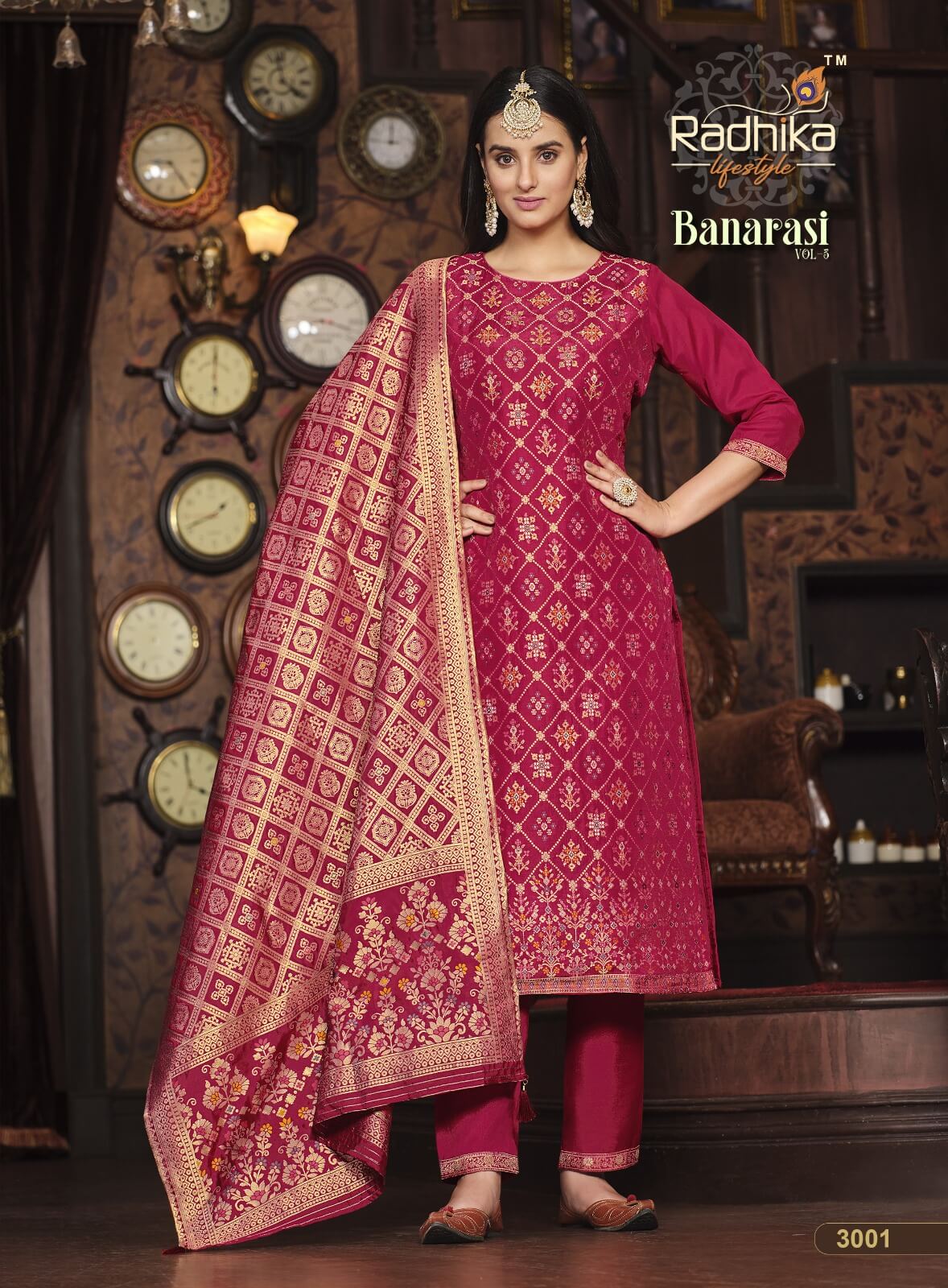 Radhika Lifestyle Banarasi vol 3 Salwar Kameez Catalog collection 2