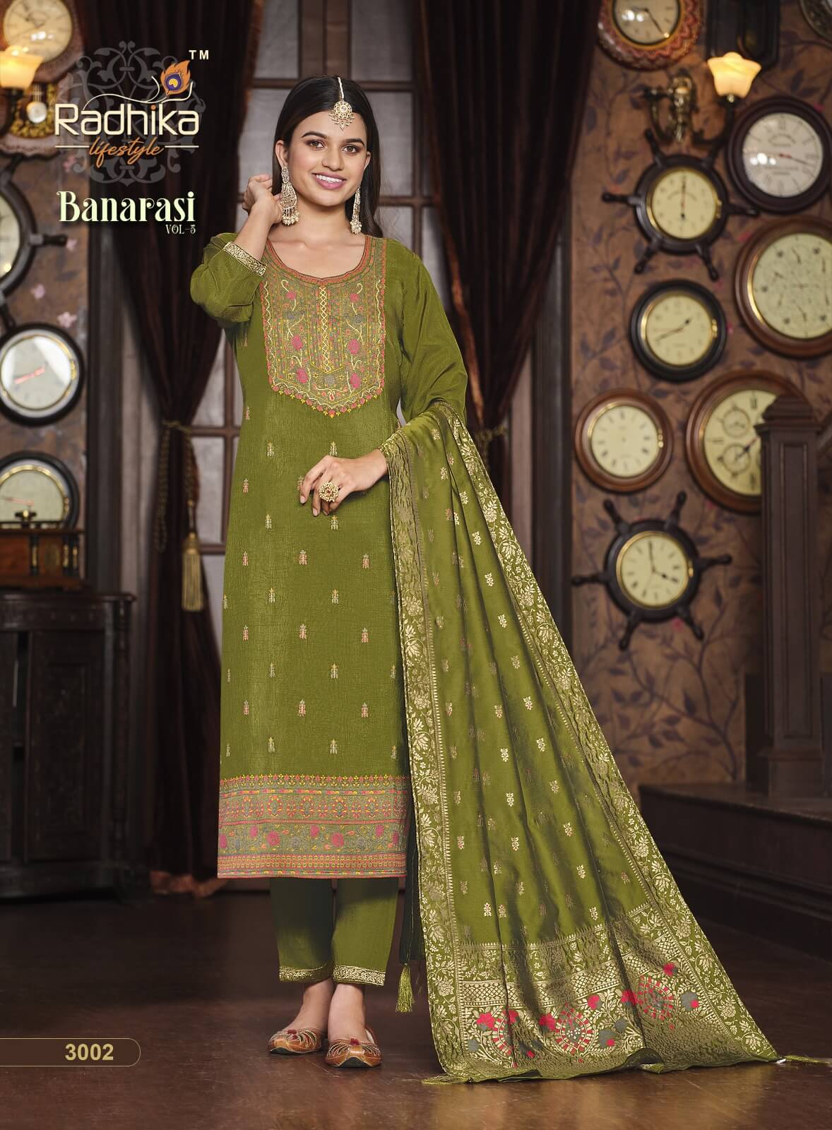 Radhika Lifestyle Banarasi vol 3 Salwar Kameez Catalog collection 3