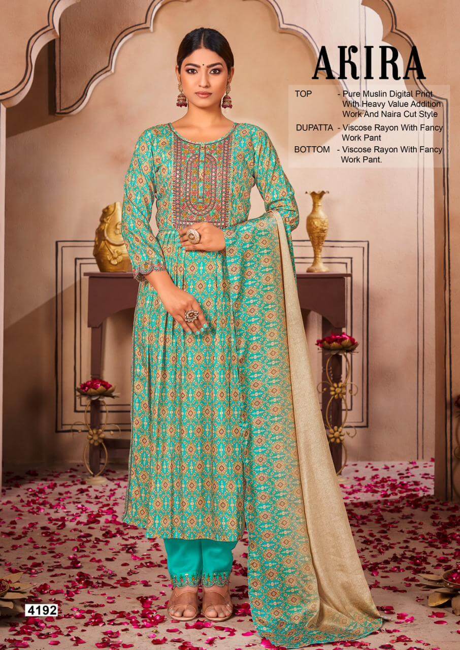 Rangoon Akira Naira Cut Kurti with Pant and Dupatta Catalog collection 4