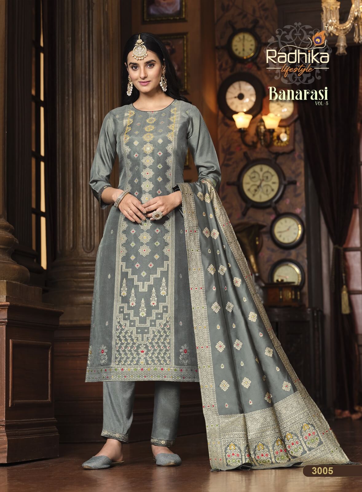 Radhika Lifestyle Banarasi vol 3 Salwar Kameez Catalog collection 4