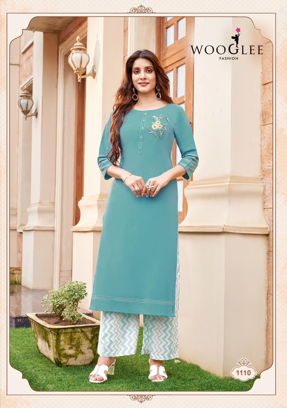 Wooglee Fashion Celebration vol 17 Kurtis with Bottom Catalog collection 5