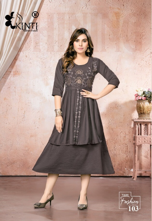 Kinti Fashion Street A Line Kurti Catalog collection 1