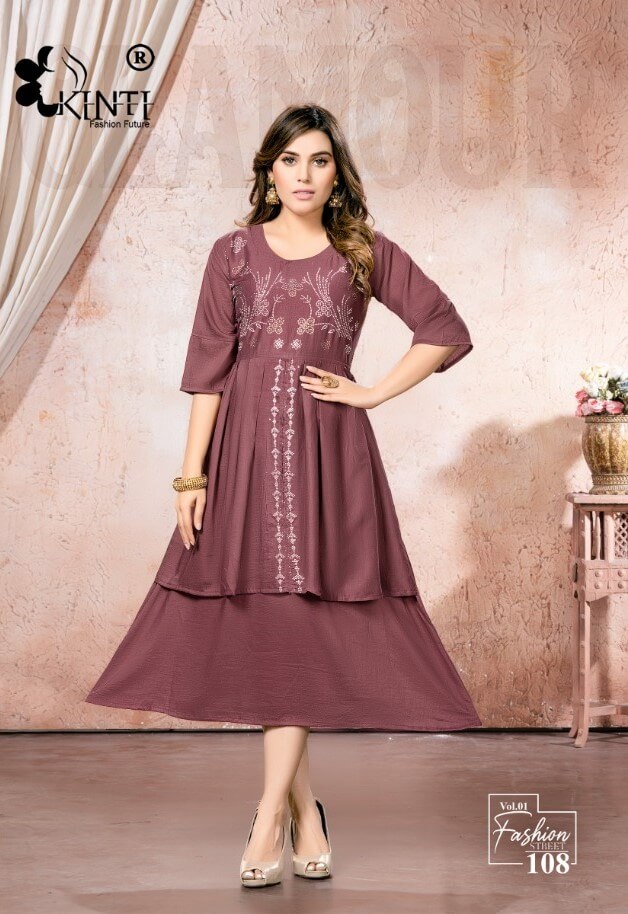 Kinti Fashion Street A Line Kurti Catalog collection 7