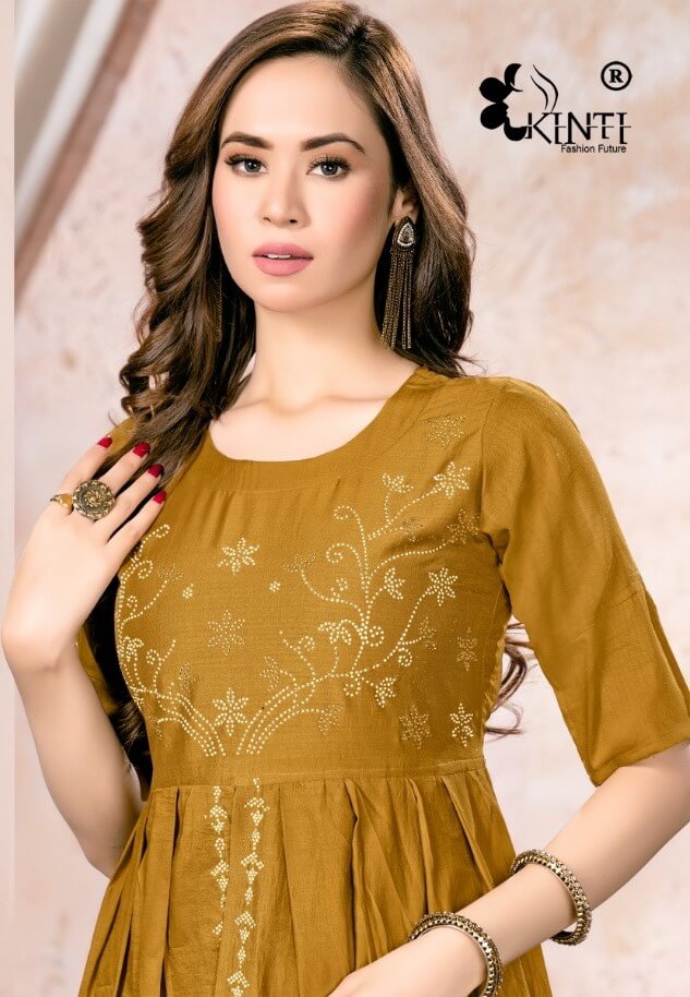 Kinti Fashion Street A Line Kurti Catalog collection 10