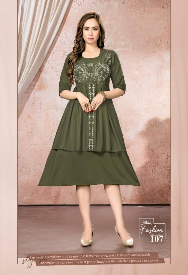 Kinti Fashion Street A Line Kurti Catalog collection 5