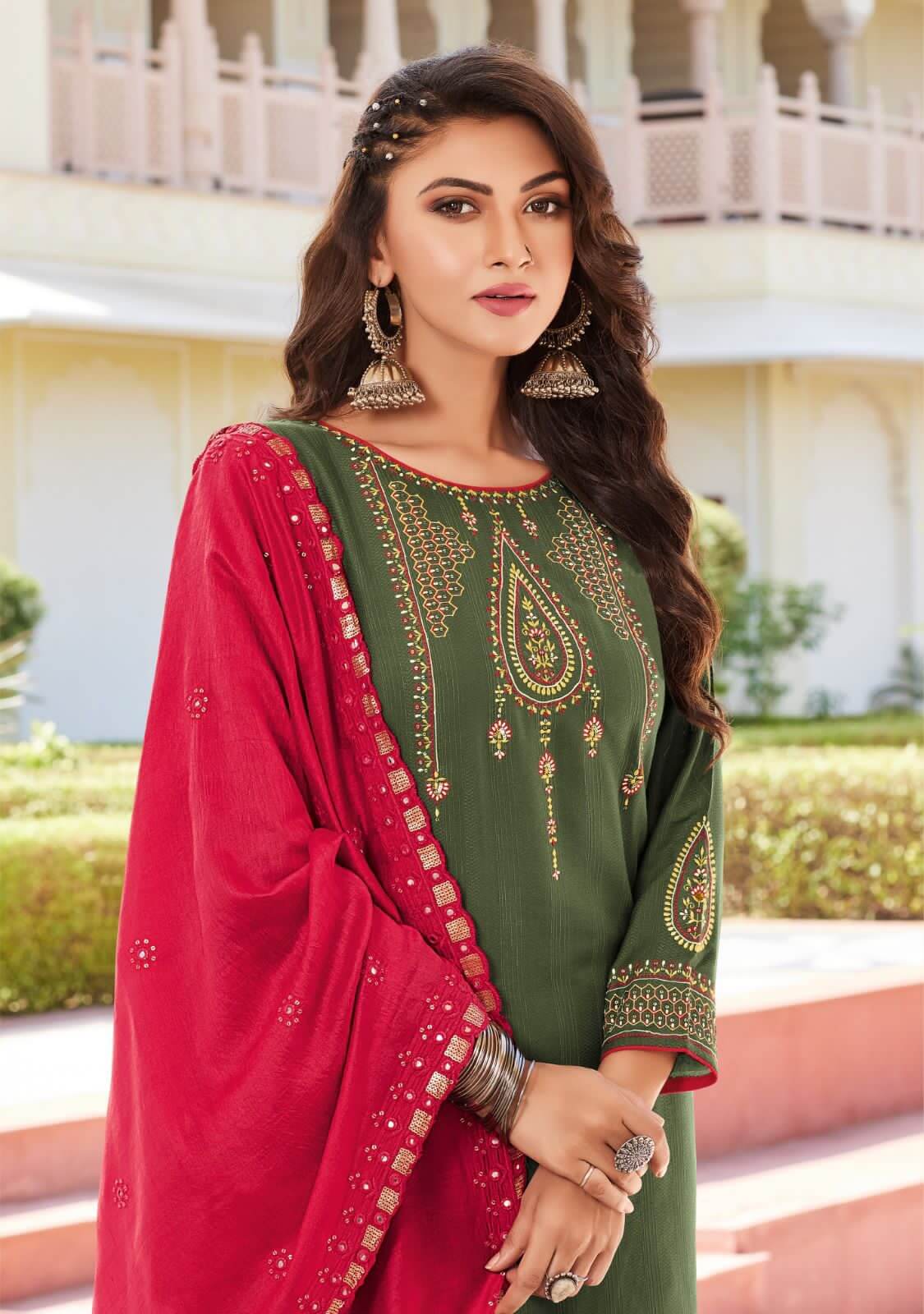 Ladies Flavour Embroidery Salwar Kameez Catalog collection 8