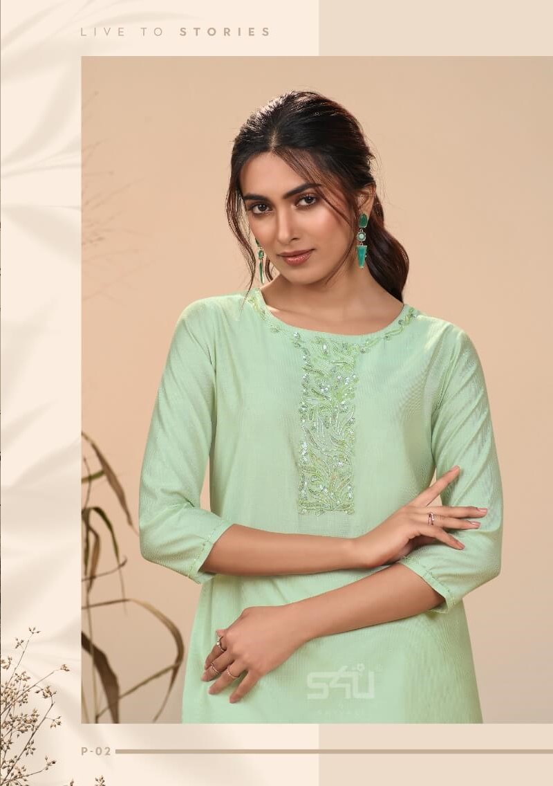 S4u 1Love Pearl Designer Kurti Catalog collection 14