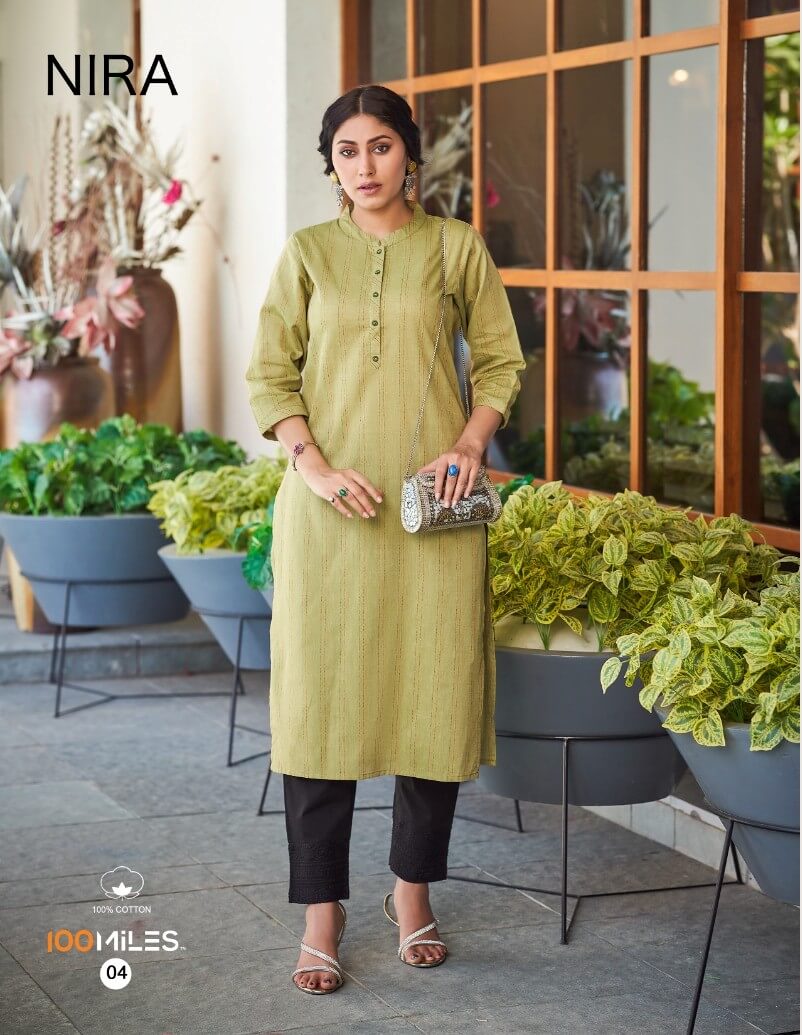 100Miles Nira Cotton Kurtis Catalog collection 3