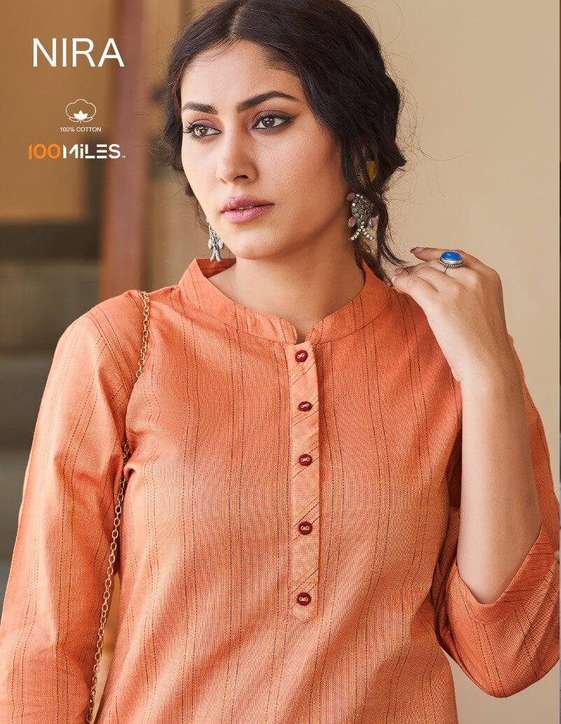 100Miles Nira Cotton Kurtis Catalog collection 1