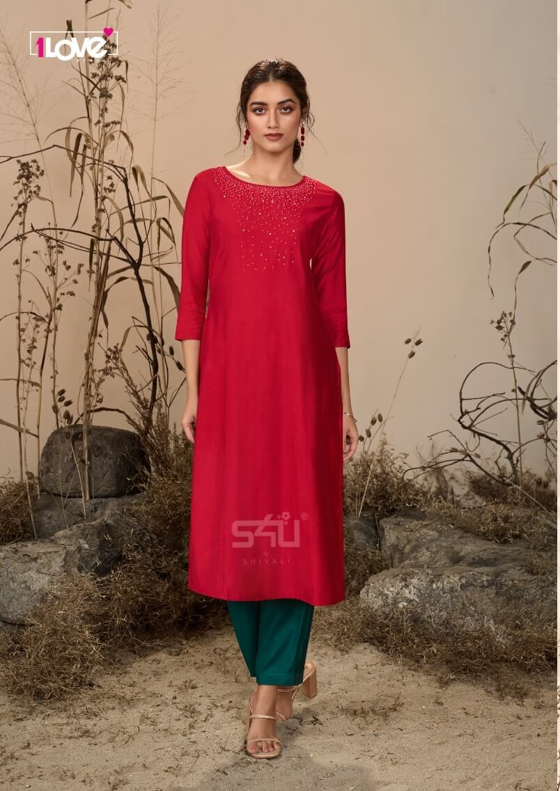 S4u 1Love Pearl Designer Kurti Catalog collection 9