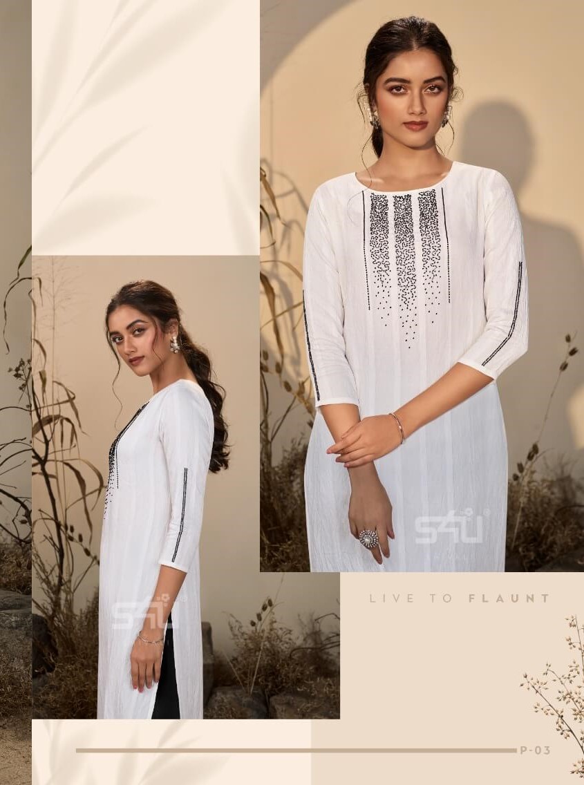 S4u 1Love Pearl Designer Kurti Catalog collection 8