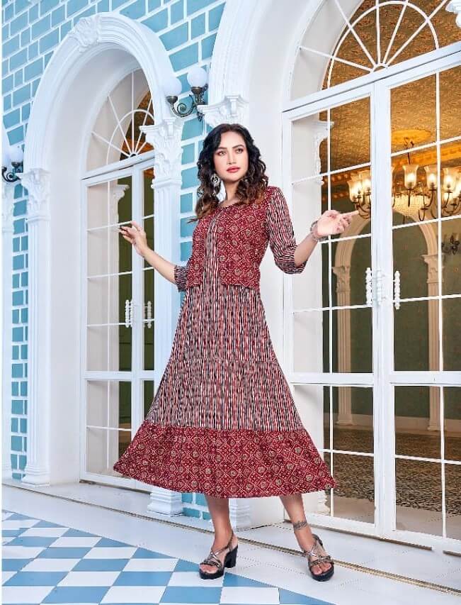 Kinti Rangoon A Line Kurti Catalog collection 6