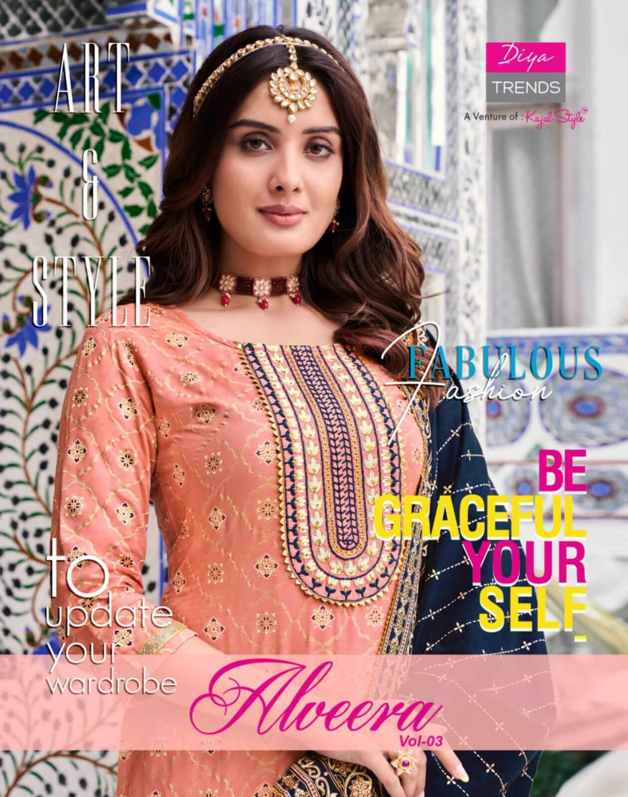 Diya Trends Alveera vol 3 Salwar Kameez Catalog collection 9