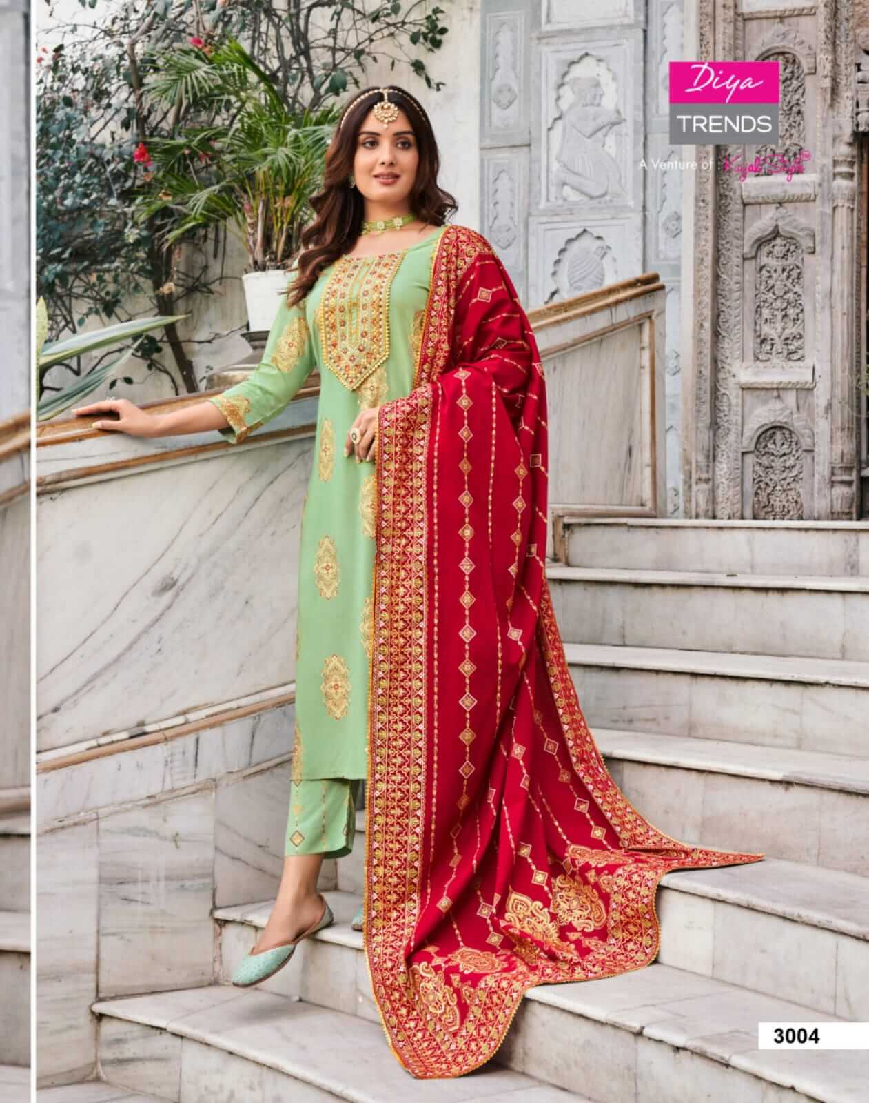Diya Trends Alveera vol 3 Salwar Kameez Catalog collection 12