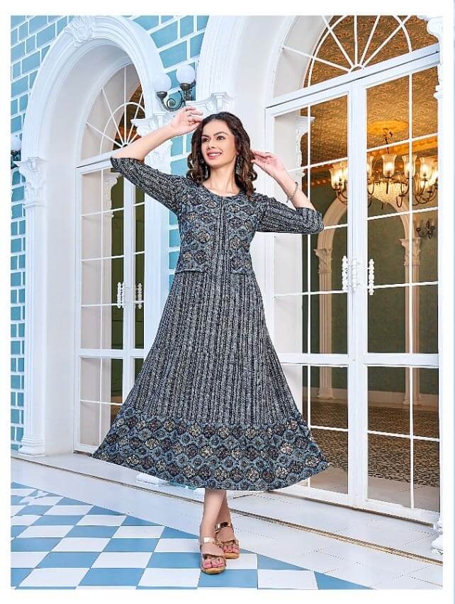 Kinti Rangoon A Line Kurti Catalog collection 5