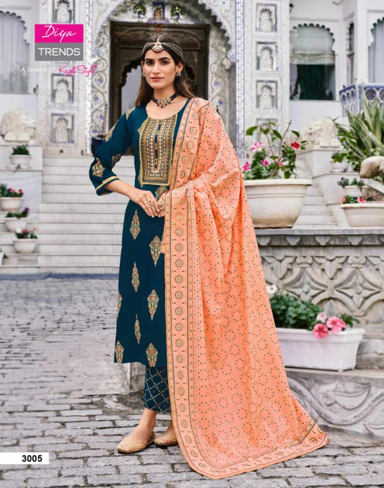 Diya Trends Alveera vol 3 Salwar Kameez Catalog collection 8