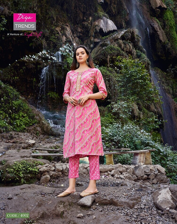 Diya Trends Celebration Vol 4 Kurtis with bottom catalog collection 2