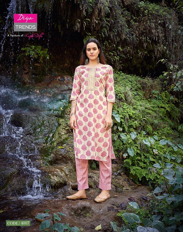 Diya Trends Celebration Vol 4 Kurtis with bottom catalog collection 3