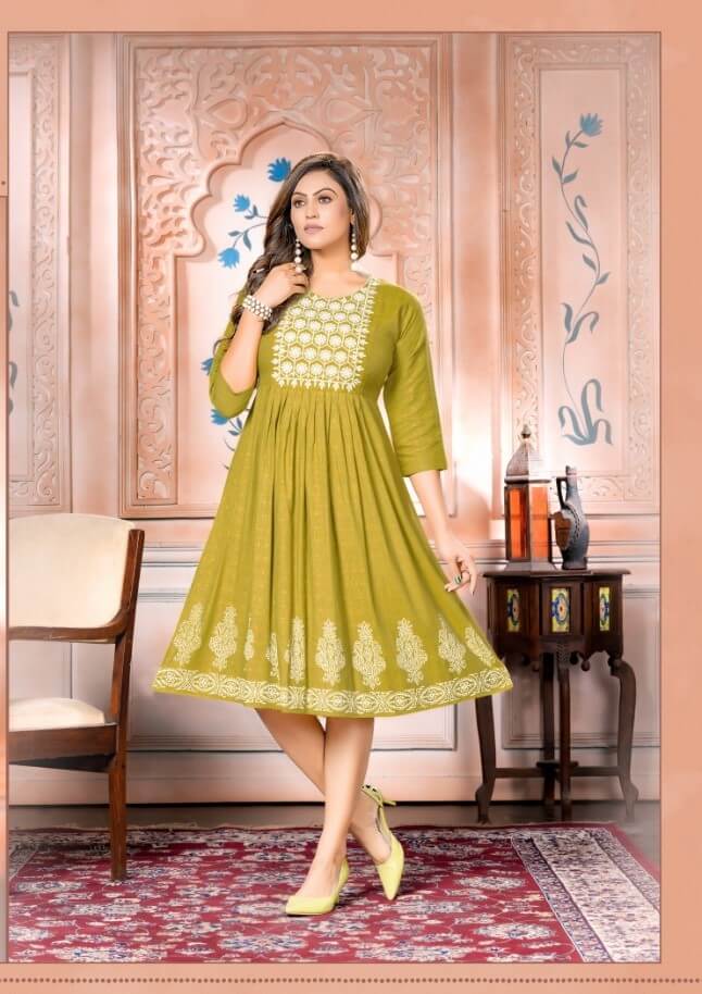 Kinti Mentos vol 2 Naira Cut Kurti Catalog collection 8