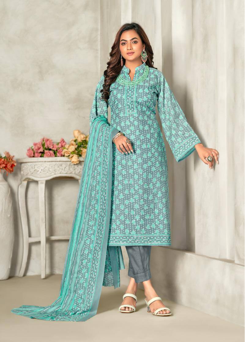 Skt Suits Adhira vol 4  Cotton Dress Materials Catalog collection 8