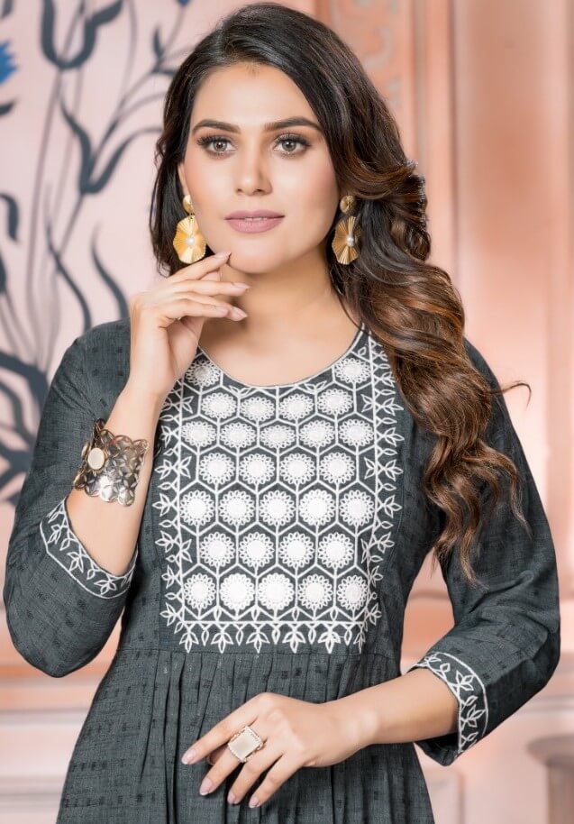 Kinti Mentos vol 2 Naira Cut Kurti Catalog collection 10