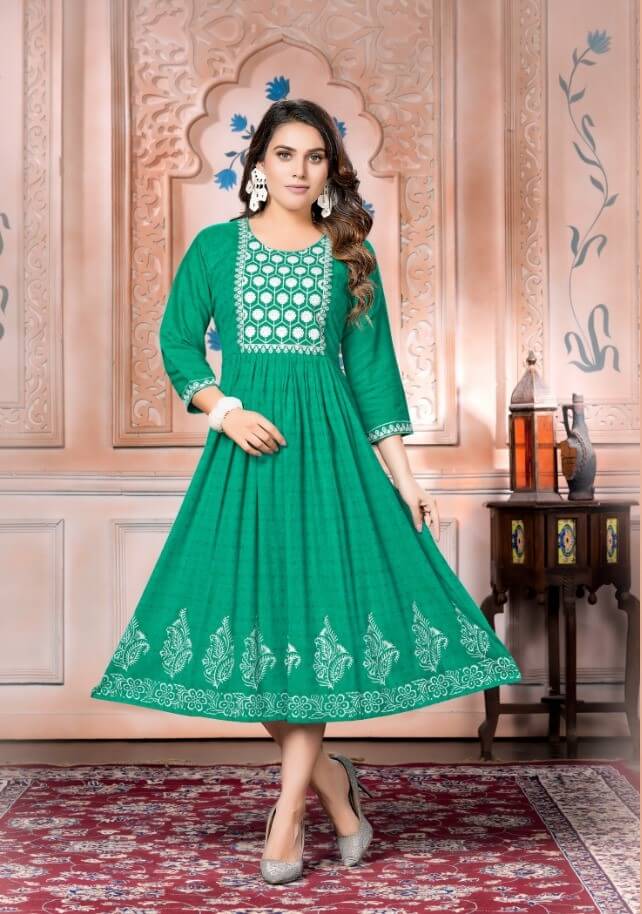 Kinti Mentos vol 2 Naira Cut Kurti Catalog collection 4