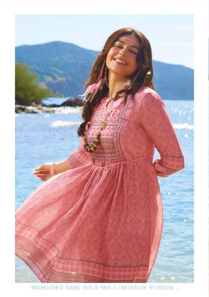 Anju Fabrics Fashion Talk vol 2 Western Wear Catalog collection 7