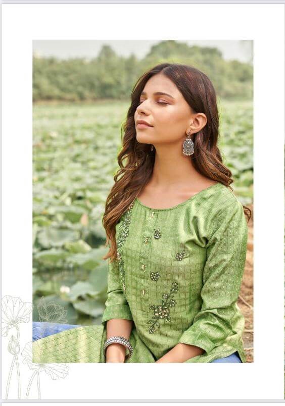 Rangoon Naziya Cotton Kurtis Catalog collection 8