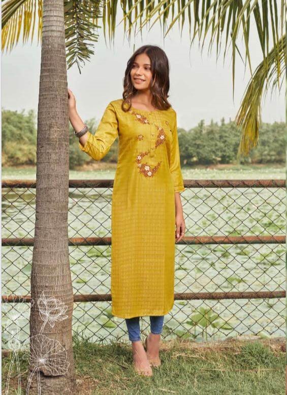 Rangoon Naziya Cotton Kurtis Catalog collection 7