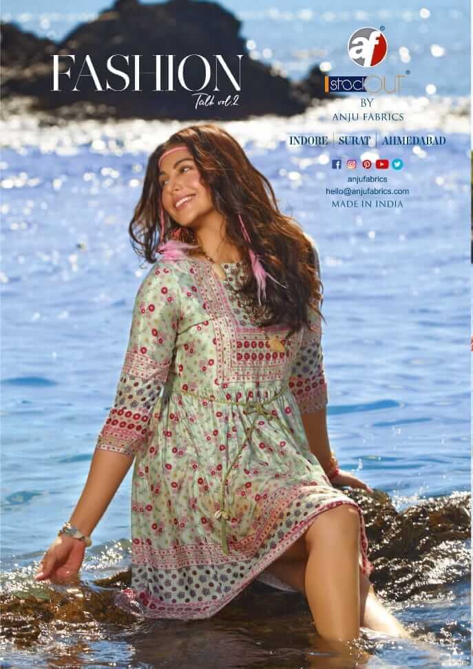 Anju Fabrics Fashion Talk vol 2 Western Wear Catalog collection 6