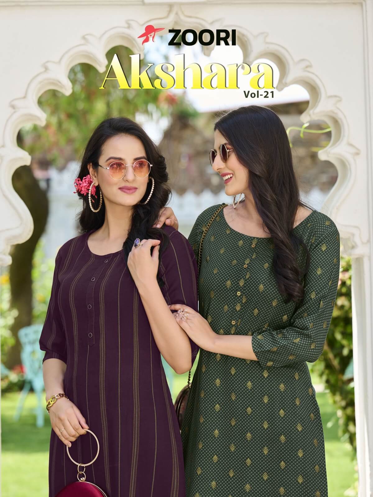 Zoori Akshara vol 21 Straight Cut Kurti Catalog collection 5