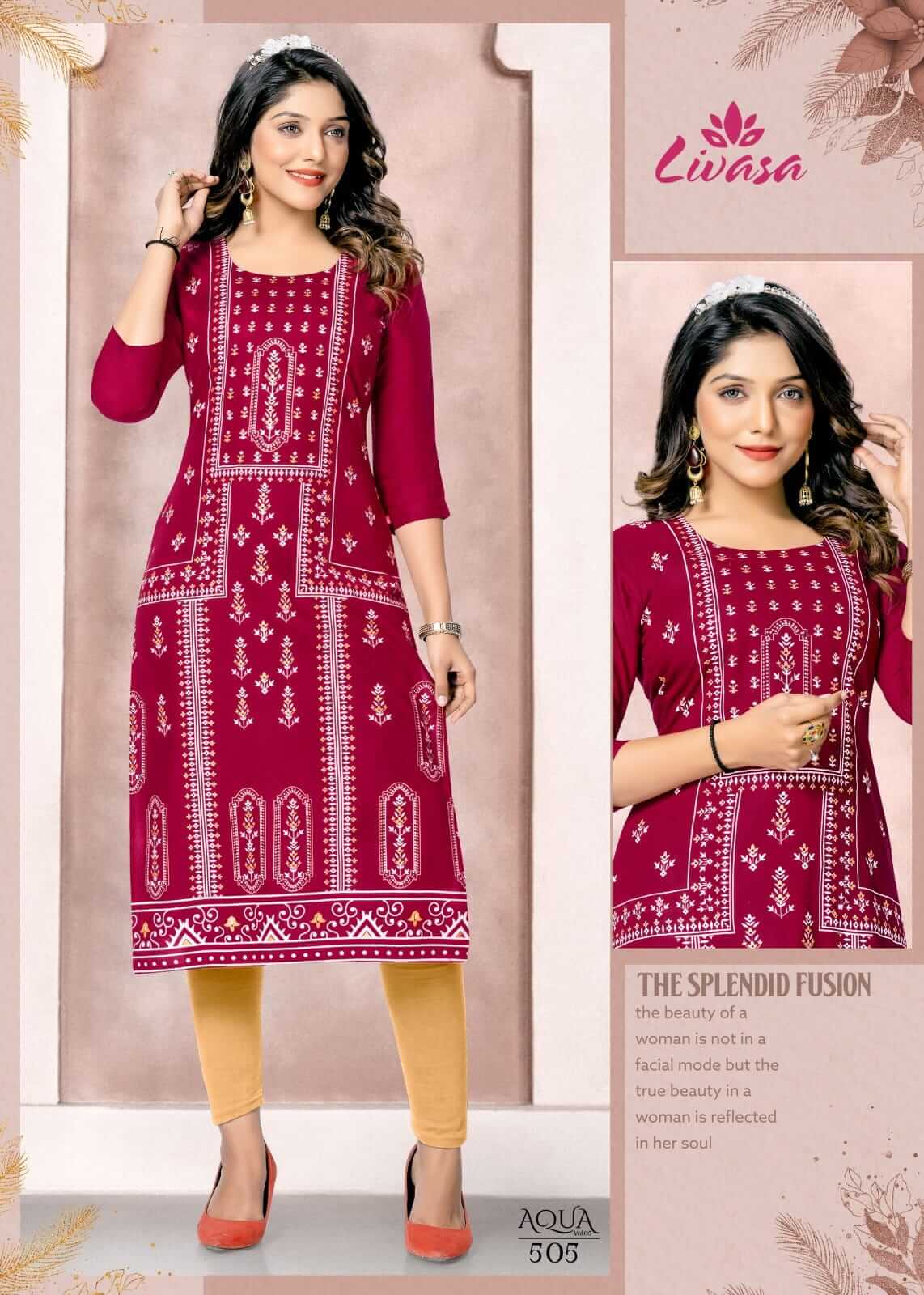 Hirwa Aqua Kurtis Below 300 Catalog collection 2