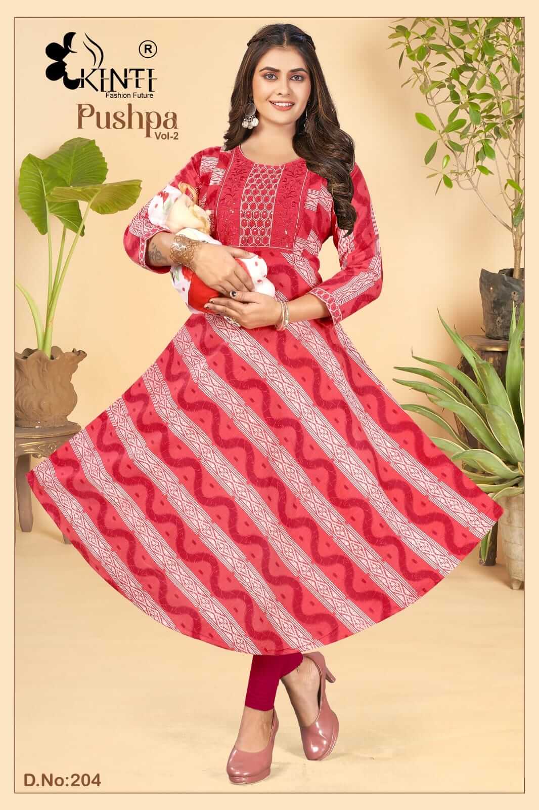 Kinti Pushpa Vol 2 Feeding Kurtis Catalog collection 4