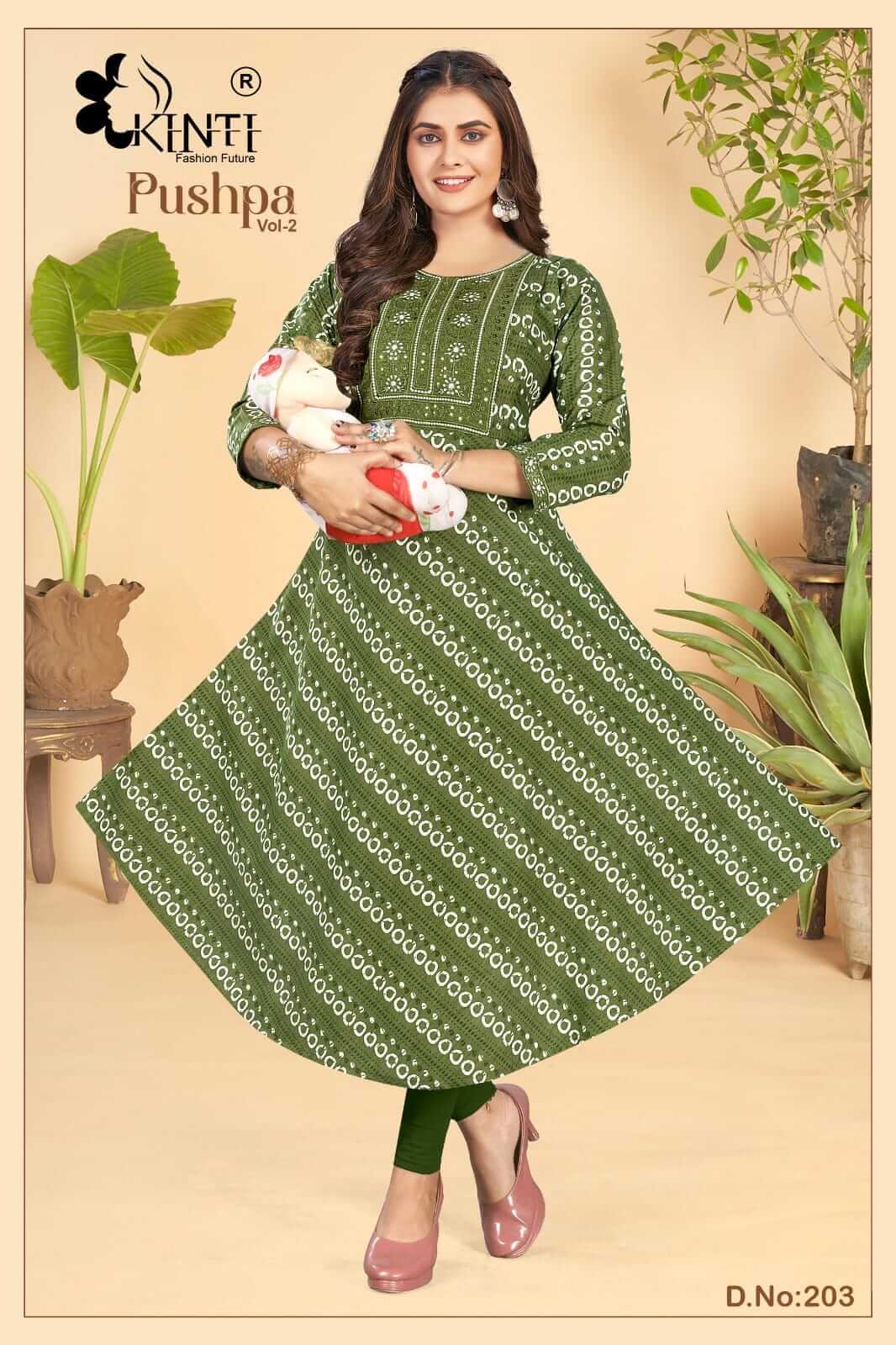 Kinti Pushpa Vol 2 Feeding Kurtis Catalog collection 6