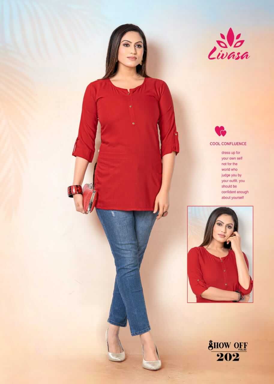 Livasa Show Off vol 2 Kurtis Below 300 Catalog collection 8