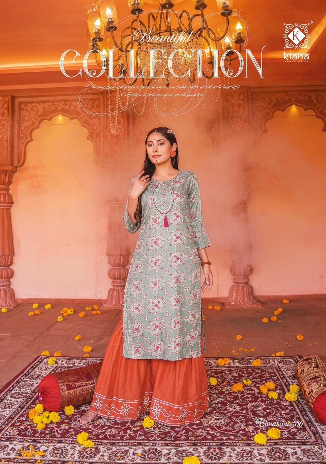 Kiana Bandhani Vol 5 Kurtis with bottom Catalog collection 4