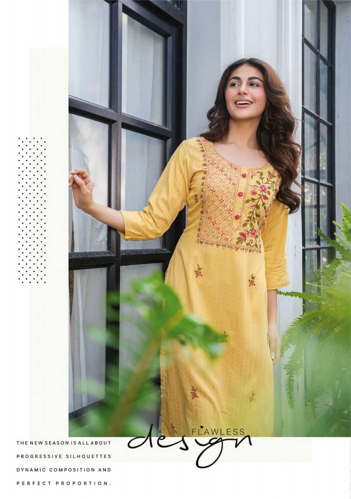 Anju Fabrics Crazy Vol 5 Designer Kurti Wholesale Catalog collection 7