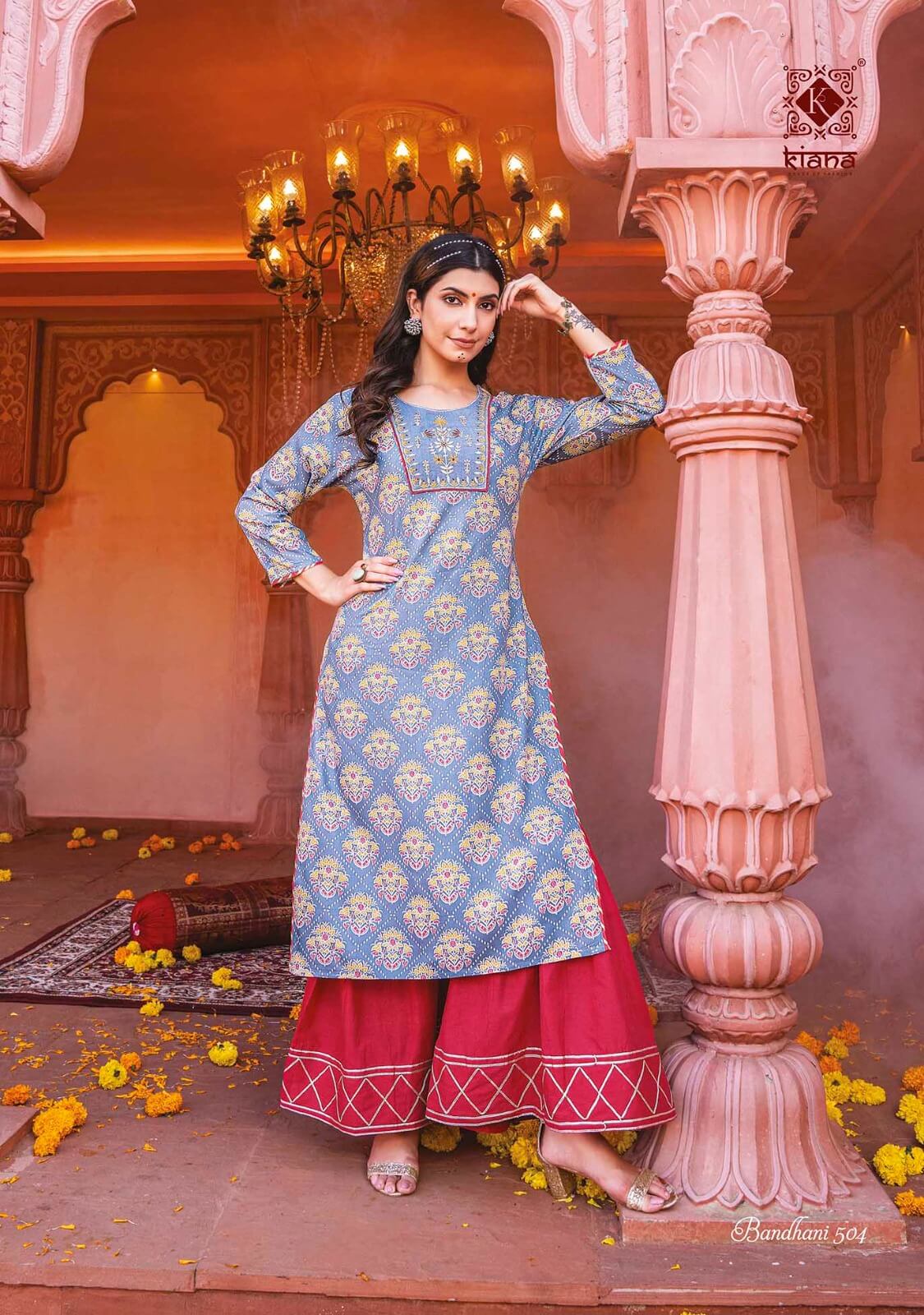 Kiana Bandhani Vol 5 Kurtis with bottom Catalog collection 2