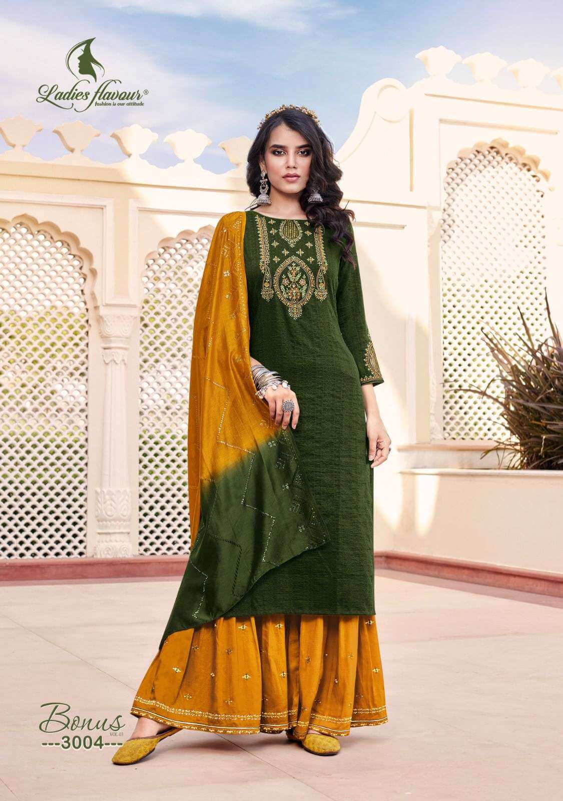 Ladies Flavour Bonus Vol 3 Designer Wedding Party Salwar Suits collection 5